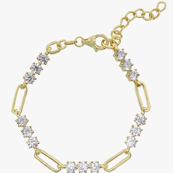 cupcakes & cashmere Alara CZ Tennis Bracelet - NWT - Picture 1 of 5